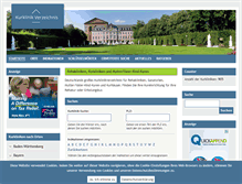 Tablet Screenshot of kurklinikverzeichnis.de